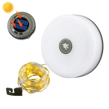 Guirlande solaire LED 10m camping extérieur lampe tente lumière décorative avec 