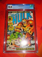 Comics VO CGC 8.0 Marvel Novembre 1973 INCREDIBLE HULK N°169 - Petite Fissure