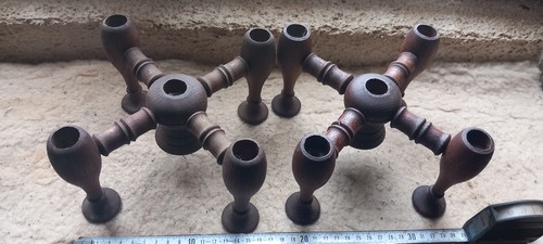 Paire chandeliers bougeoirs - paire,