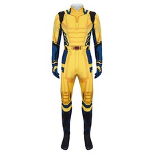 Hommes Jaune Combinaison Imprimée Halloween Cosplay Party Costumes Zentai One...