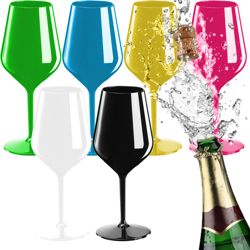 Set verres vin mousseux - 6, à