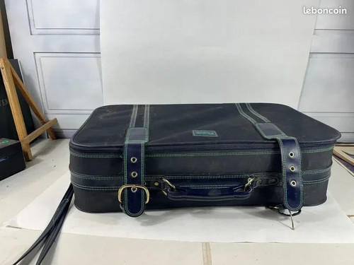 Valise bleue marque - valise,