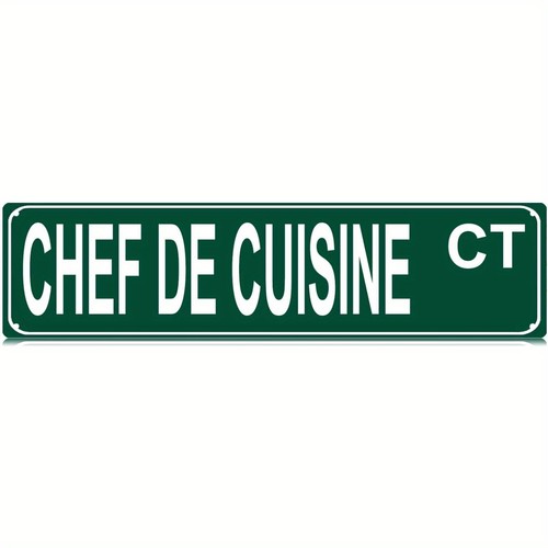 Metal sign chef - de, ct