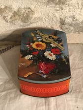 Boîte publicitaire en tôle Biscuiterie Delacre, rectangulaire