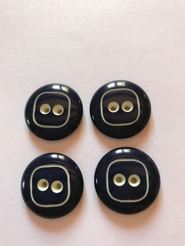 Boutons vintage - 4, bleu