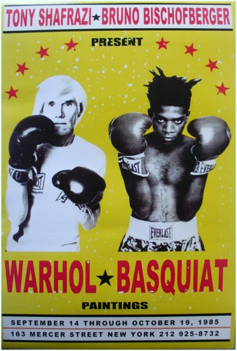 Warhol basquiat boxing match - warhol,