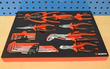 Würth Zèbre Pinces Lot En Insert à Mousse pour Atelier Panier