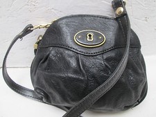 -AUTHENTIQUE petit sac à main FOSSIL cuir bag vintage