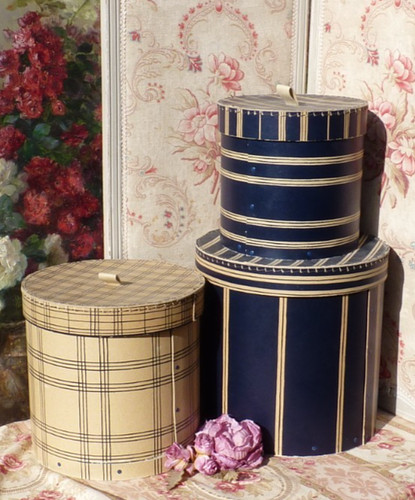 Trio boites chapeaux - trio,