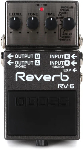 Boss digital reverb pedal - rv-6,
