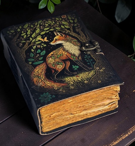 Journal cuir renard - cuir, de