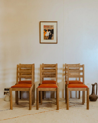 Claude lot 6 chaises en - chaises,