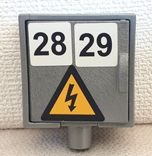 BLOC COMPTEUR ELECTRIQUE GRIS CHANTIER PLAYMOBIL...