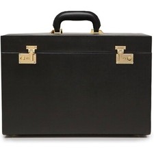 WOLF Heritage Jewelry Armoire Black 37 Compartments 280802