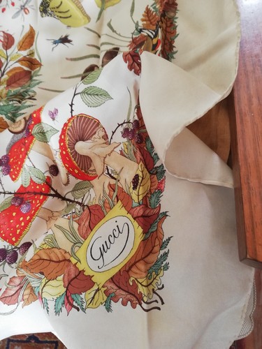 Vintage gucci pure silk scarf - gucci,