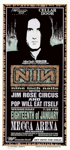 Mint signed nine inch nails - mint,
