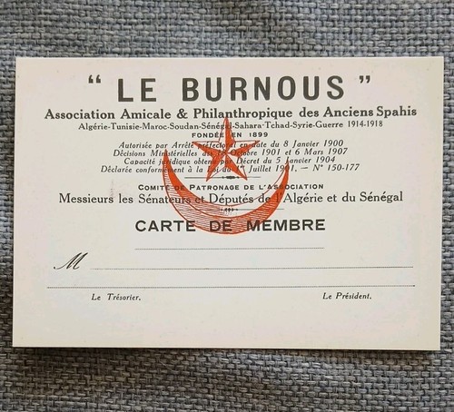 Carte membre amicale - membre, "le