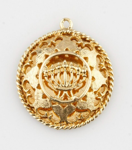 Pendentif shadowbox menorah - menorah, en