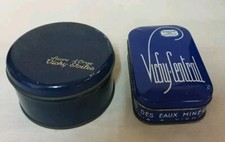 2 ANCIENNES  BOITES TOLE SUCRE D'ORGE VICHY ETOILES ET PASTILLES  VICHY CENTRAL