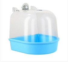 Bain oiseaux cage bleu