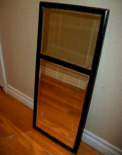 Victorian trumeau mirror - trumeau,