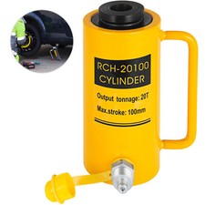 VEVOR Cylindre Hydraulique 20 T 100 mm Vérin Hydraulique à Piston Creux Cric