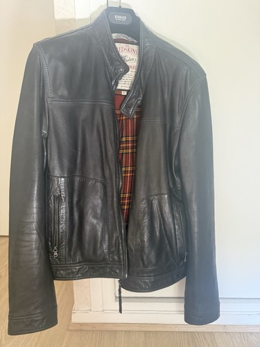 Blouson cuir redskins - cuir, vintage