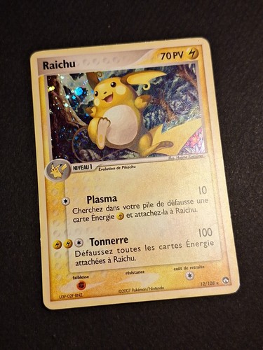 Holo carte pokemon raichu - holo,