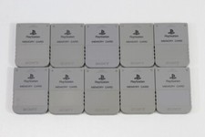 Official SONY PlayStation 1 OEM Memory Card x1 for PS1 Console Gray REGION FREE