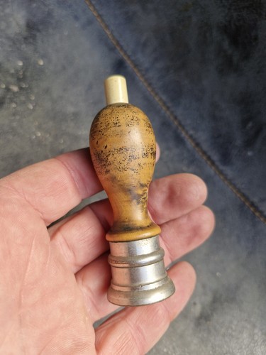 Pilulier ancien bois metal - et,