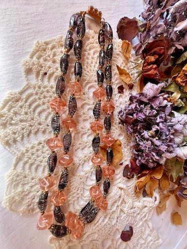 Collier ancien perles - , verre