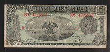 MEXIQUE -  Gobierno Provisional de Mexico - Billet de   1 Peso du 3/04/1916  -