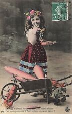 CP ICE APRIL FISH LITTLE GIRL CROWN FLOWERS WHEELBARROW LOBSTER - 26253