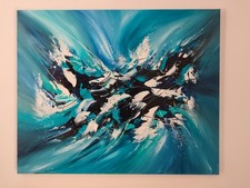 Tableau XXL abstrait coloré