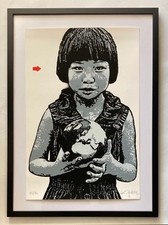 JEF AEROSOL screen print signed and numbered on 80 ex. Sold framed