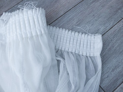 Voilage blanc grande largeur