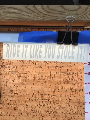 Ride like you stole - stole,