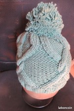 Bonnet Torsadé Tricoté Main