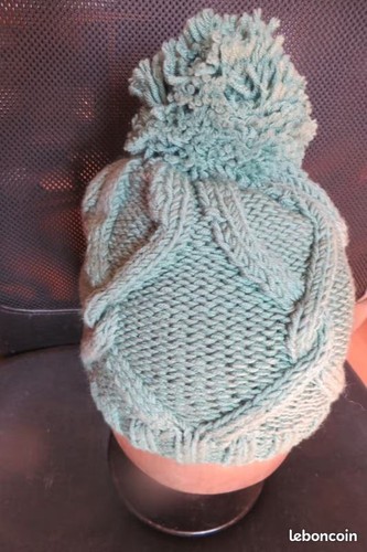 Bonnet torsadé tricoté - torsadé,
