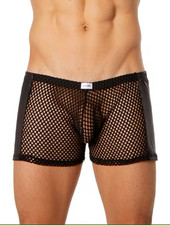 Boxer noir sexy lingerie pour