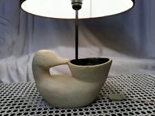 Rare Limestone Duck Zoomorphic Lamp