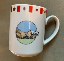 Rare TINTIN & SNOWY FOX TERRIER Mug 'LE SCEPTRE & OTTOKAR' HERGE MOULINSART 1997