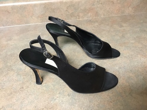 Vera wang black satin - vera, toe