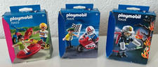 3 boxes Playmobil 70422 70425 70429 firefighter motorcycle child skate scooter NEW