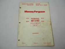 Perkins AD3.152 Engine for Massey Ferguson MF 135 140 148 152 Parts List