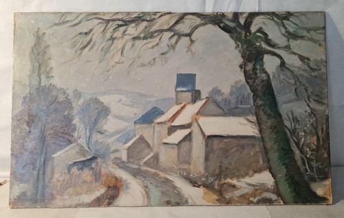 Tableau année huile non - tableau,