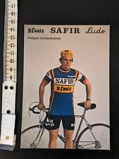 BELGE 1979 Cyclisme Cycliste VANDENBRANDE Carte équipe ST LOUIS SAFIR LUDO 