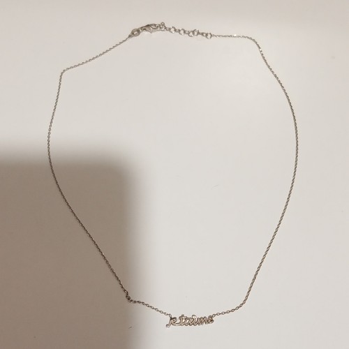 Collier métal argenté