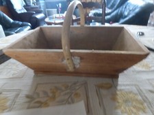 Ancien Panier De Vendange En Bois brut