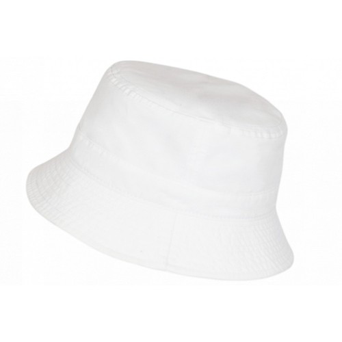 Chapeau bob blanc coton - en,